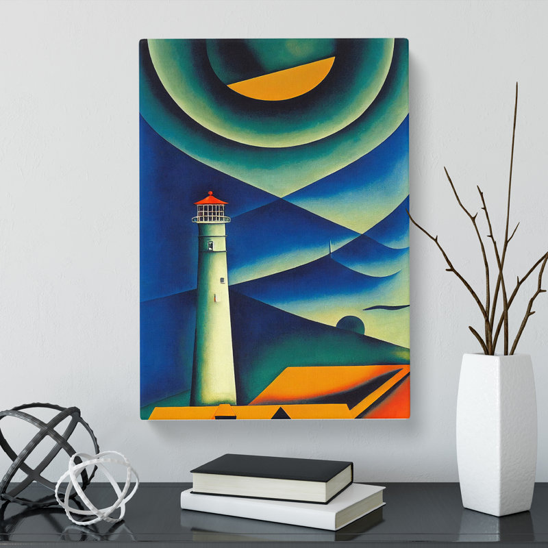 CAN-V0523-1352X Lighthouse Impressionism Vol.2 - Wrapped Canvas Print, 50cm H x 35cm W x 3cm D