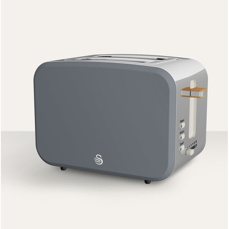 Nordic 2 Slice Toaster, Grey