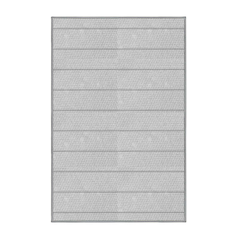 Tapis gris/zone noire à motifs Housman, Rectangle 2 pi x 3 pi