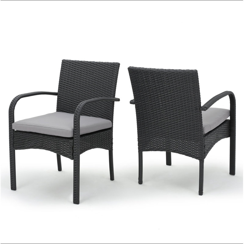 Chaise de salle à manger Cordoba Kd Pe [Ensemble de 2 pièces], Gris
