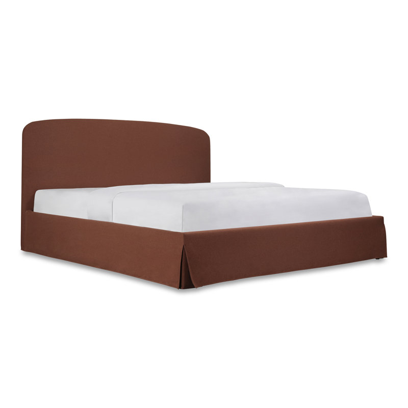 Windcrest Upholstered Platform Storage Bed, Queen, Cream