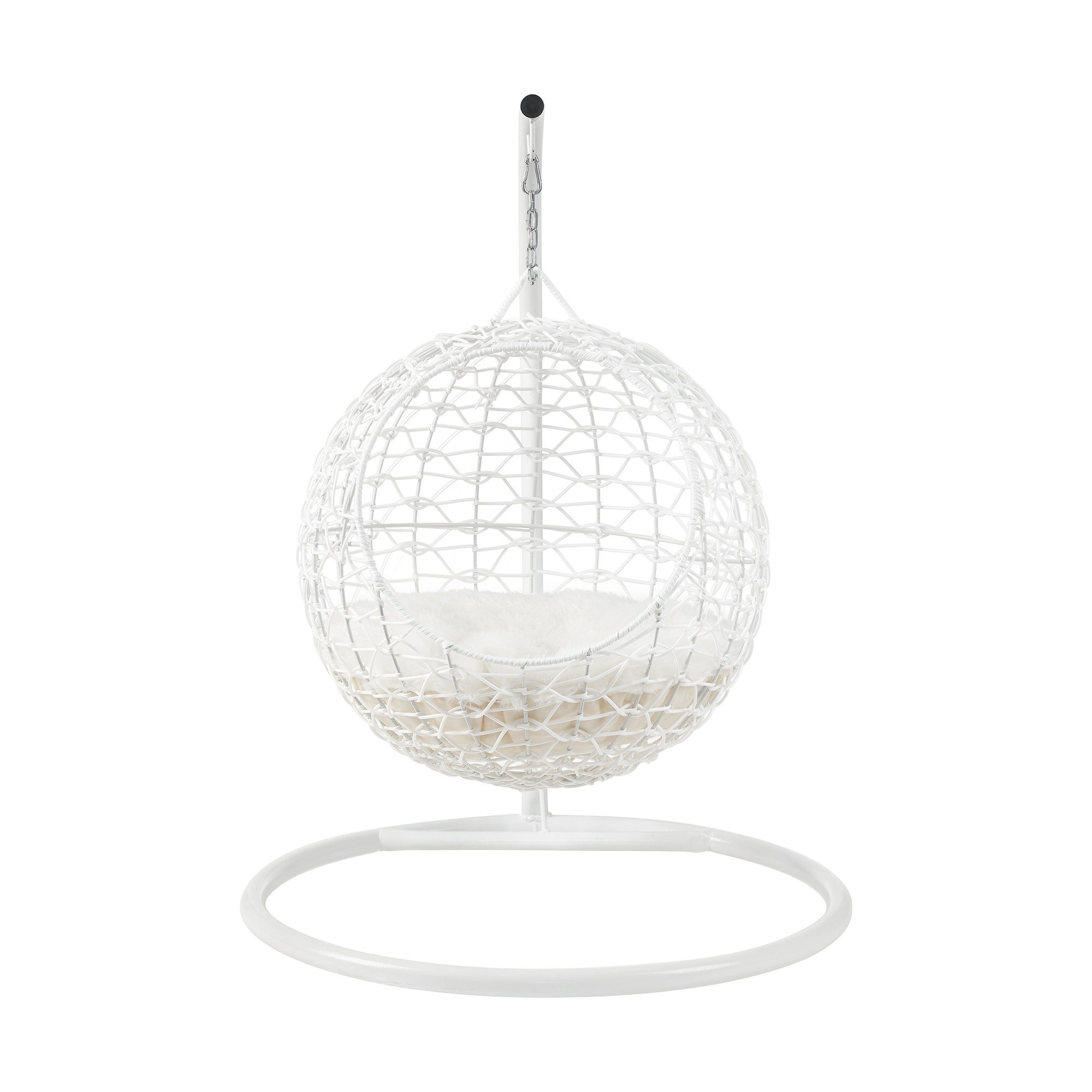 35.04" Cat Bed, White
