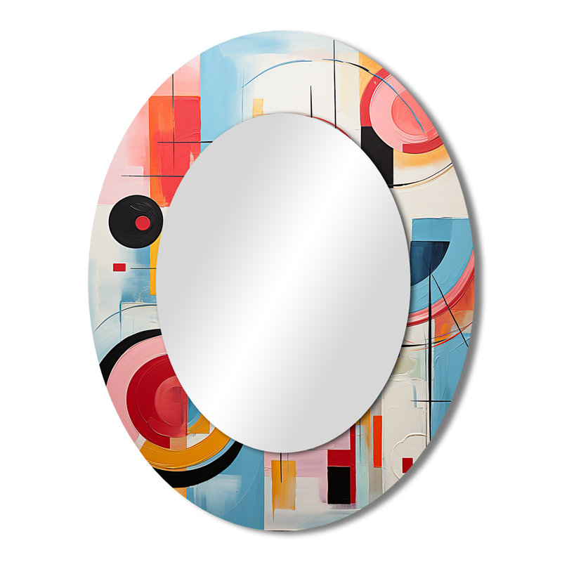 Miroir mural Pop Art, 43 po x 33 po