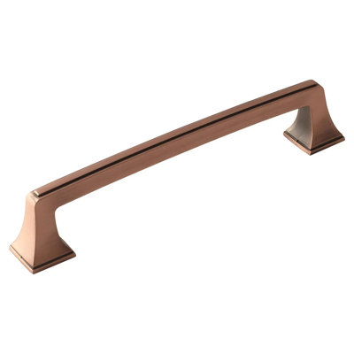 Brixwell BXB13535BC Cabinet Pull Handle, Zinc, 8" Centre To Centre, 9-3/16" Length, 1-3/16" Width, Brushed Copper Finish