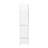 White MDF Stackable Wall Cabinet 15.75x15.75x70.87 Inch Storage Unit