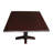 Solid Wood 36" Square Dual Drop Leaf Dining Table, Rich Mocha