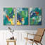 Ensemble de 3 graphiques tropicaux encadrés sur toile I-97946698-97946701