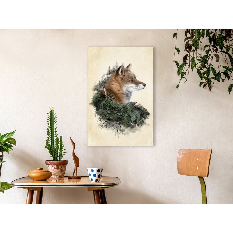 Mr Fox - Wrapped Canvas Print, 60cm H x 40cm W