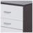 White and Black 3-drawer Rectangular Accent Table