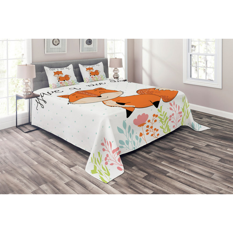 Dots Coverlet, King Bedspread + 2 Shams