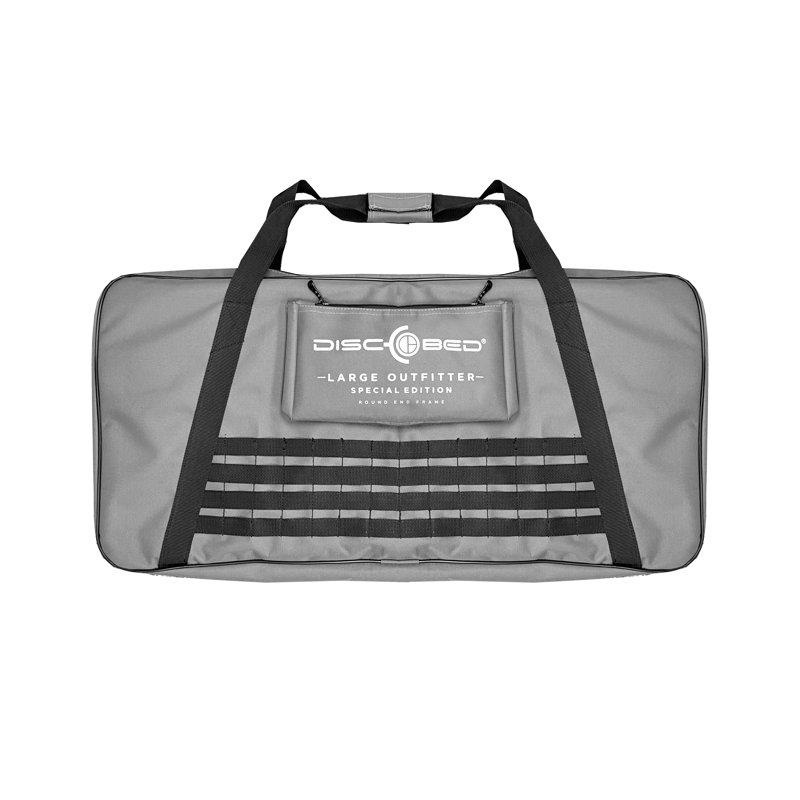 Large Gray Benchable Double Cot with Storage Organizers