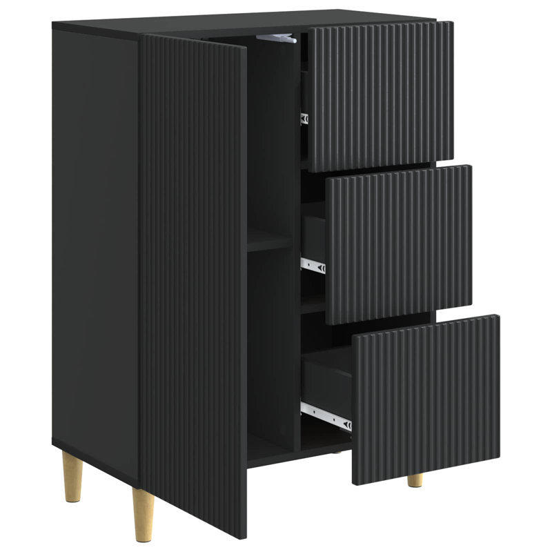 66cm Sideboard, Black