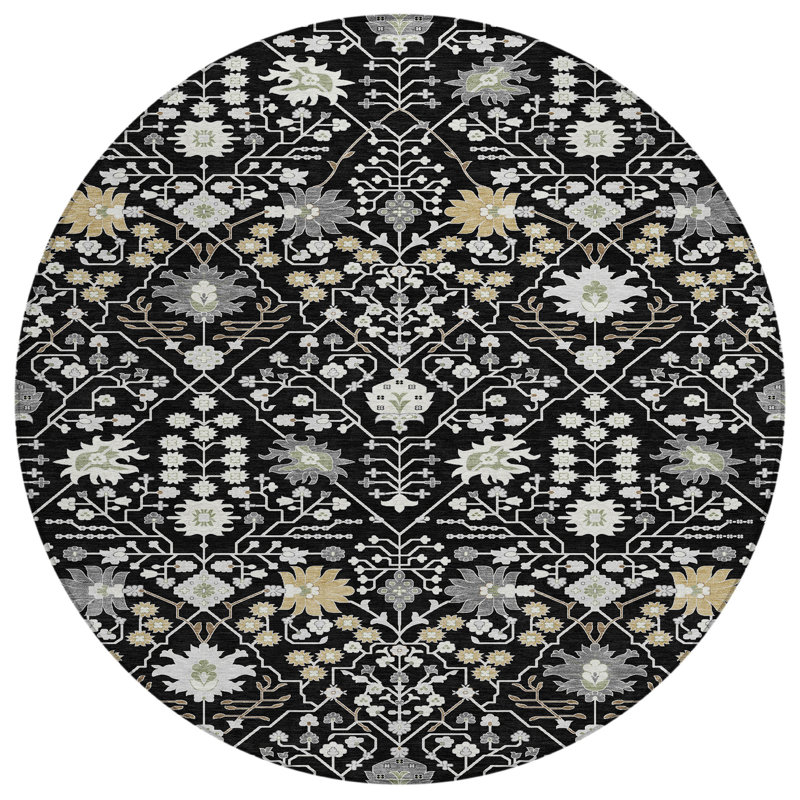Tapis intérieur / extérieur Chayden Chantille ACN1009, Rond 8 pi