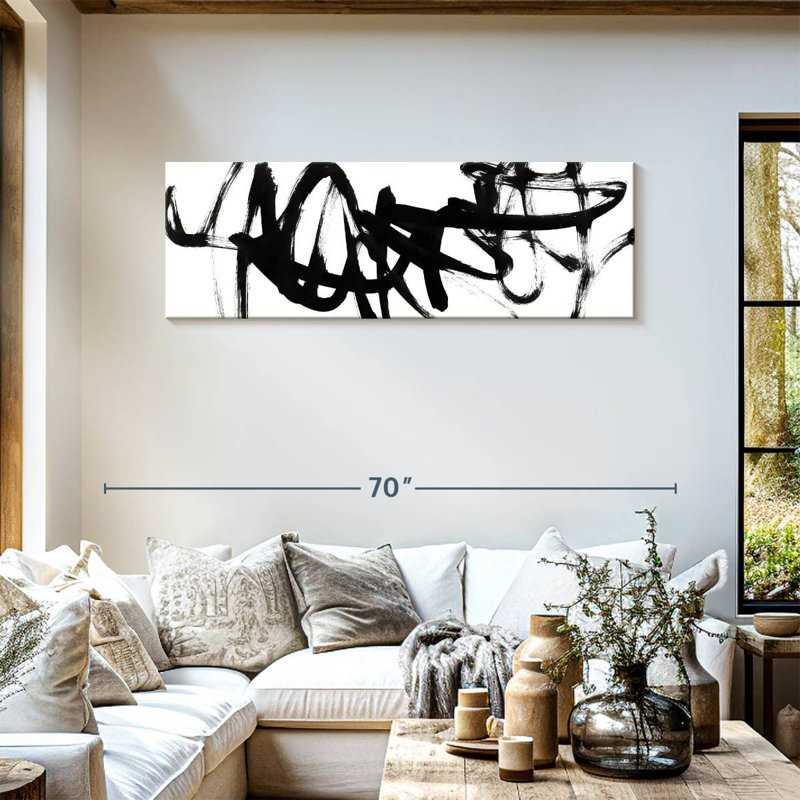 Sur toile, H 54 po x l 18 po x P 1,25 po