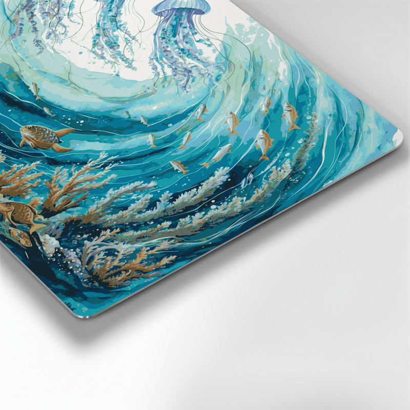 Art nautique gris nautique, H 8 po x l 10 po