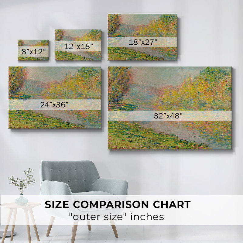 Paysage rétro -XCVII, H 41 po x l 61 po x P 1,5 po, Toile tendue