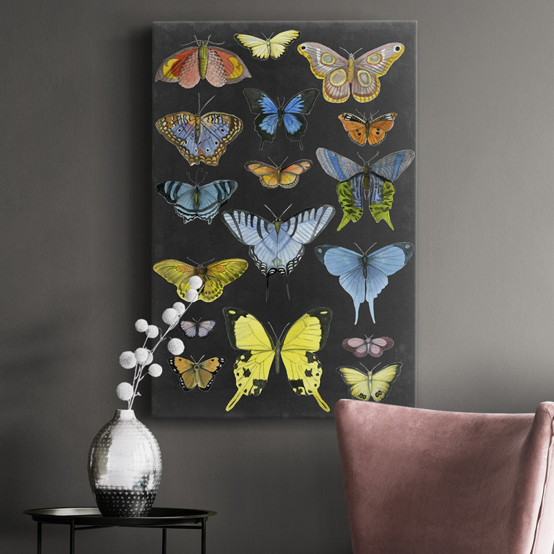 «Butterfly Taxonomie I», impression sur toile tendue, H 36 po x l 24 po x P 1,5 po