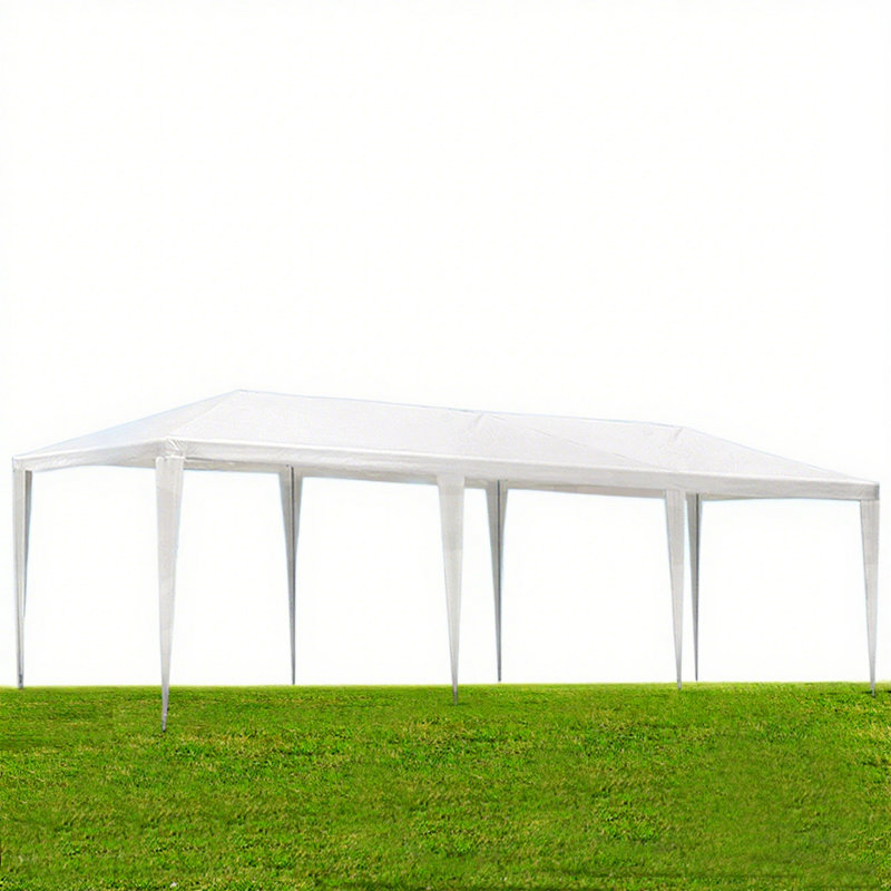 Chapiteau de jardin 10 pi x 30 pi avec chapiteau et abri de jardin sans parois latérales