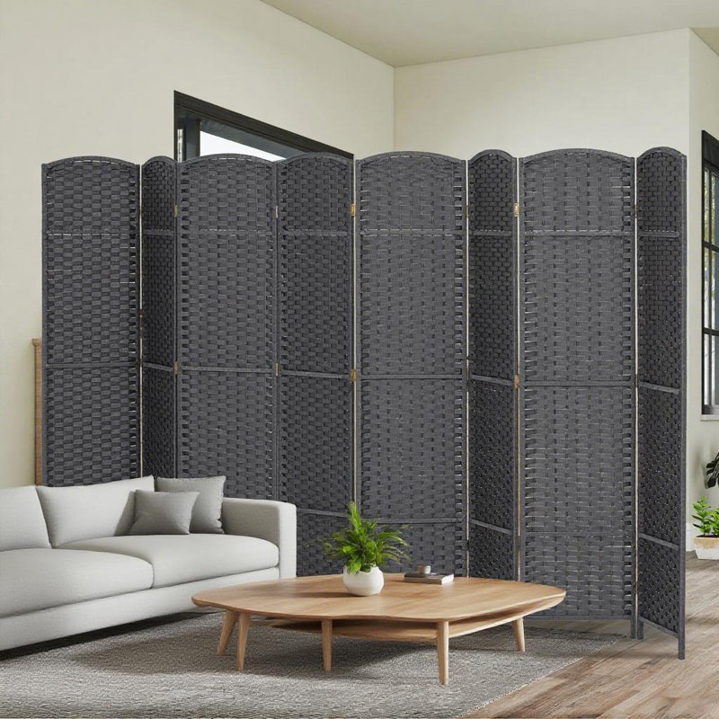 Paravent 8 panneaux pliable - Cloison d'intimité autoportante pour espaces modernes | Idée de cadeau