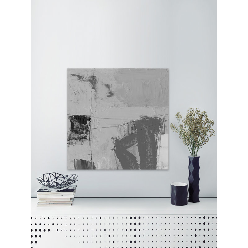 «Gray Impression», reproduction sur toile tendue, H 48 po x l 48 po x P 1,5 po