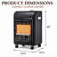 WEIYOUPIN 6000 BTU Propane Cabinet Space Heater