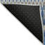 Tapis intérieur / extérieur bleu marine en polyester tissé à la machine Cearah-109575655
