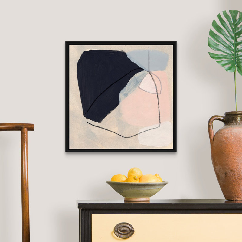 «Keystone I» par June Erica Vess - reproduction d'art, Toile avec cadre noir, H 22 po x l 22 po x P 1,75 po