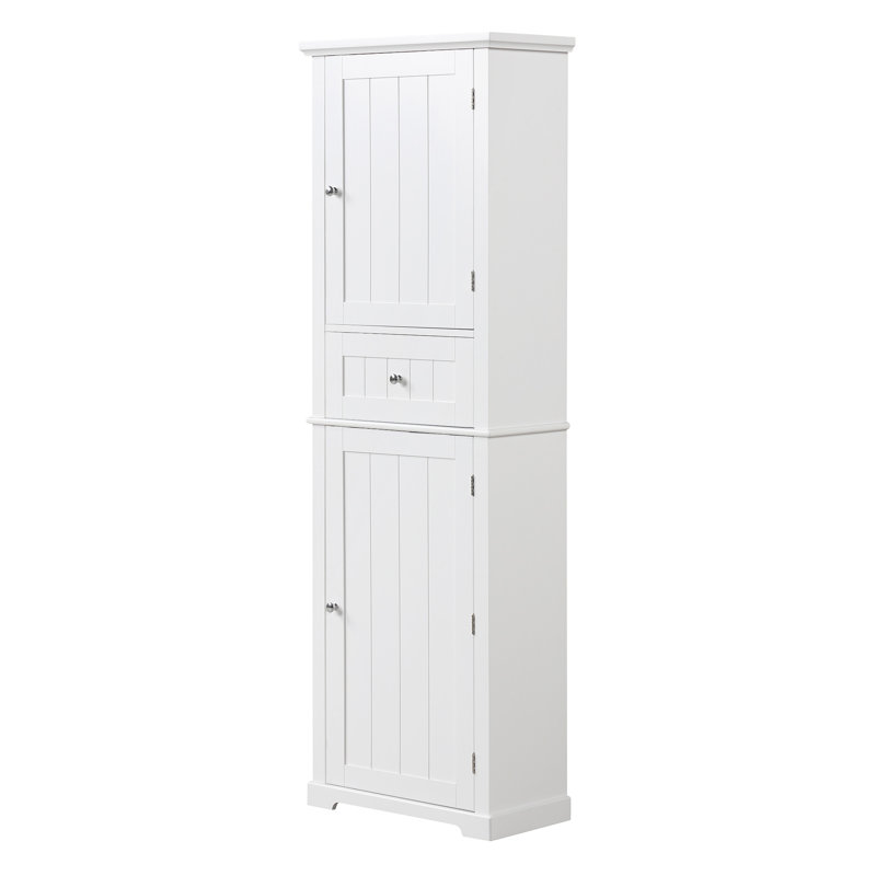 Grande armoire de rangement pour salle de bain, Blanc