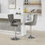 Tabourets de bar pivotants en velours Anley-115169308