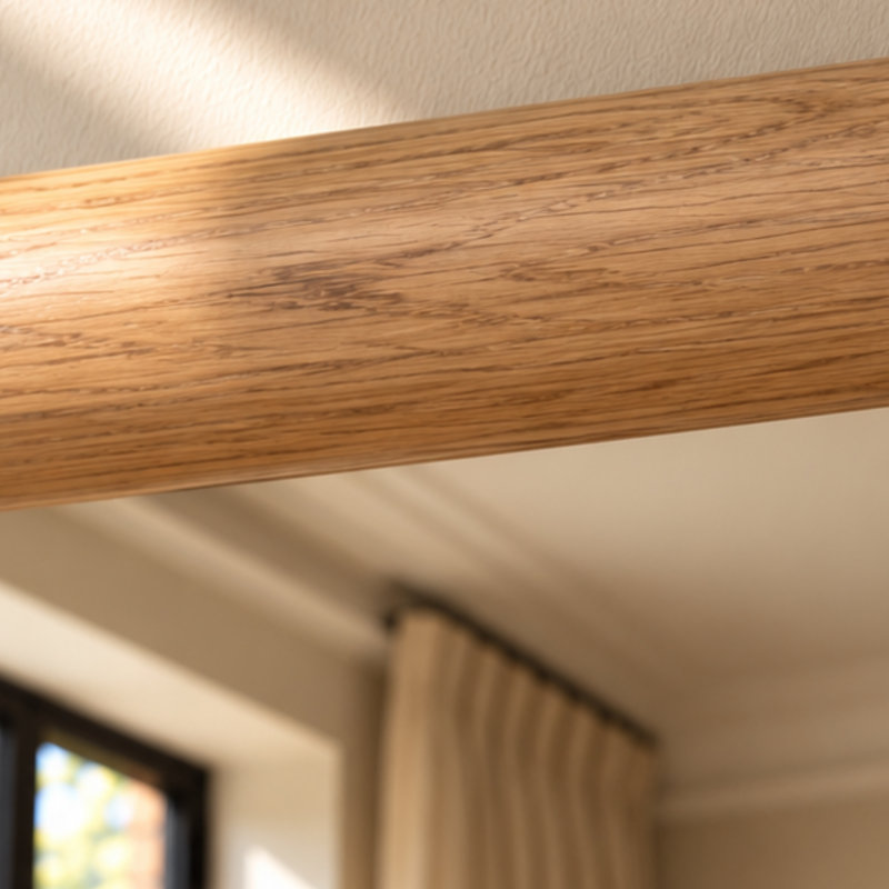 Oak Framed Large Full Length Mykelti Mirror, 90cm H x 60cm W, Oak Wood