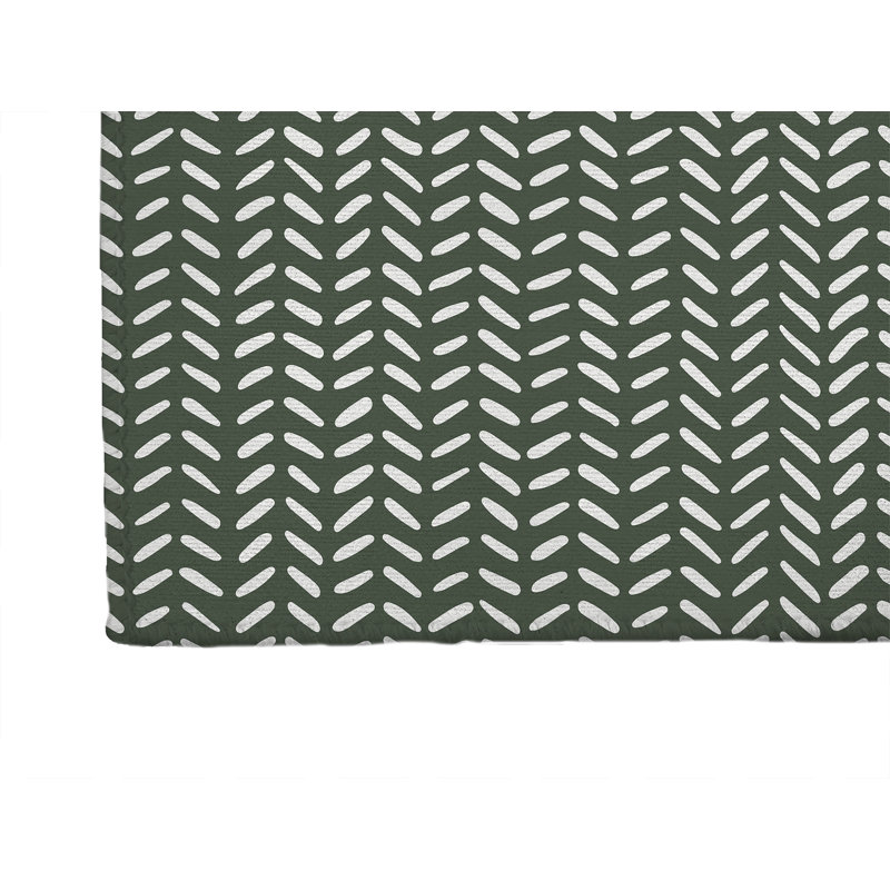 Dream Splat Kids Play Mat, Rectangle 5' x 7', Chimichurri/Green