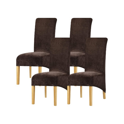 Polyester Box Cushion Dining Chair Slipcover