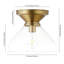 Plafonnier semi-encastré 1 lumière 12 lumières Abbott-1126167401