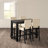 Adler 5-Piece Counter Height Trestle Dining Set