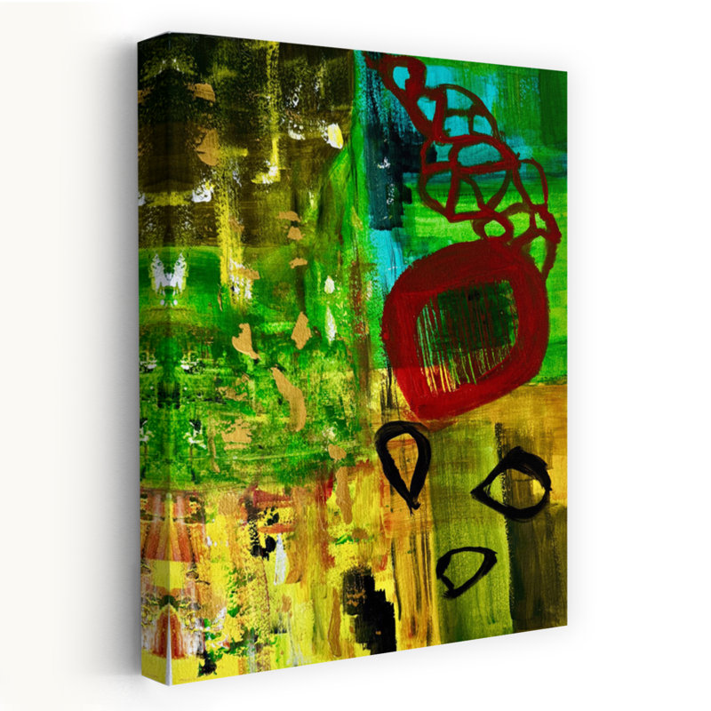 Art contemporain, art contemporain abstrait, H 36 po x l 24 po