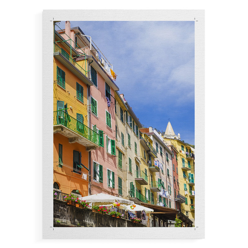 Cinque Terre - Impression sur toile seulement - NON-CADRE, H 48 po x l 32 po