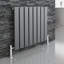 iBathUK Apex Horizontal Radiator, Single Panel Radiators, 600- Slim Radiator-115276801