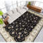 Elegance Oriental Area Rug in Black/Ivory