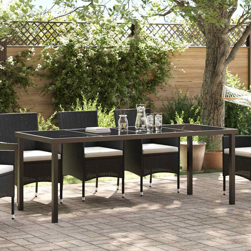 Rectangular Metal Outdoor Dining Table , 200cm W 80cm D
