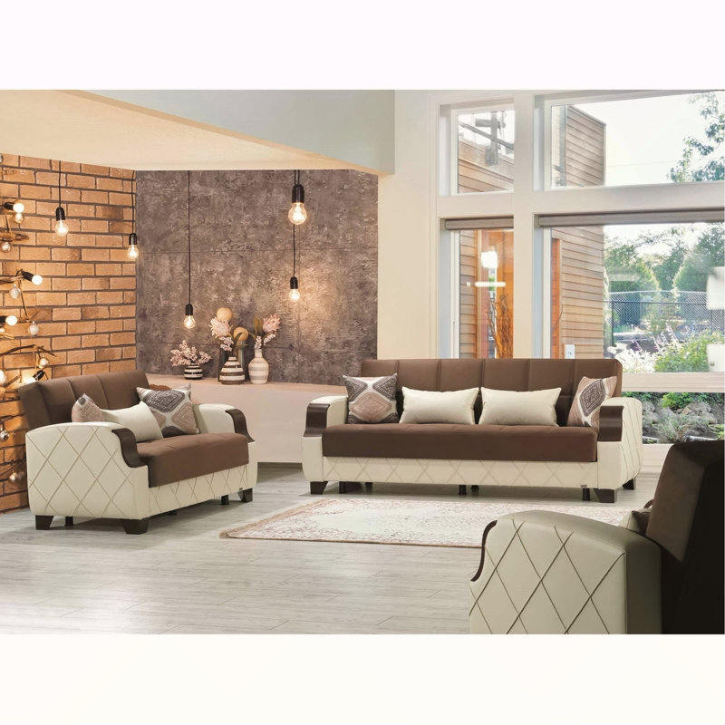 Causeuse convertible avec rangement Primenest Marabella Collection - Confortable, élégante et peu encombrante