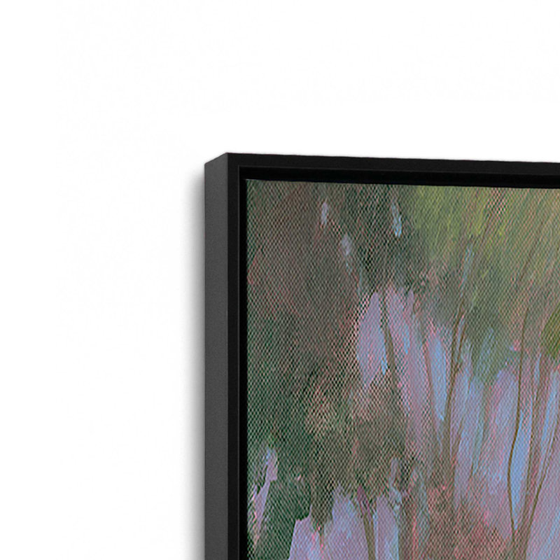«Twilight Cottage By The Sea», H 12,75 po x l 12,75 po, Noir satiné