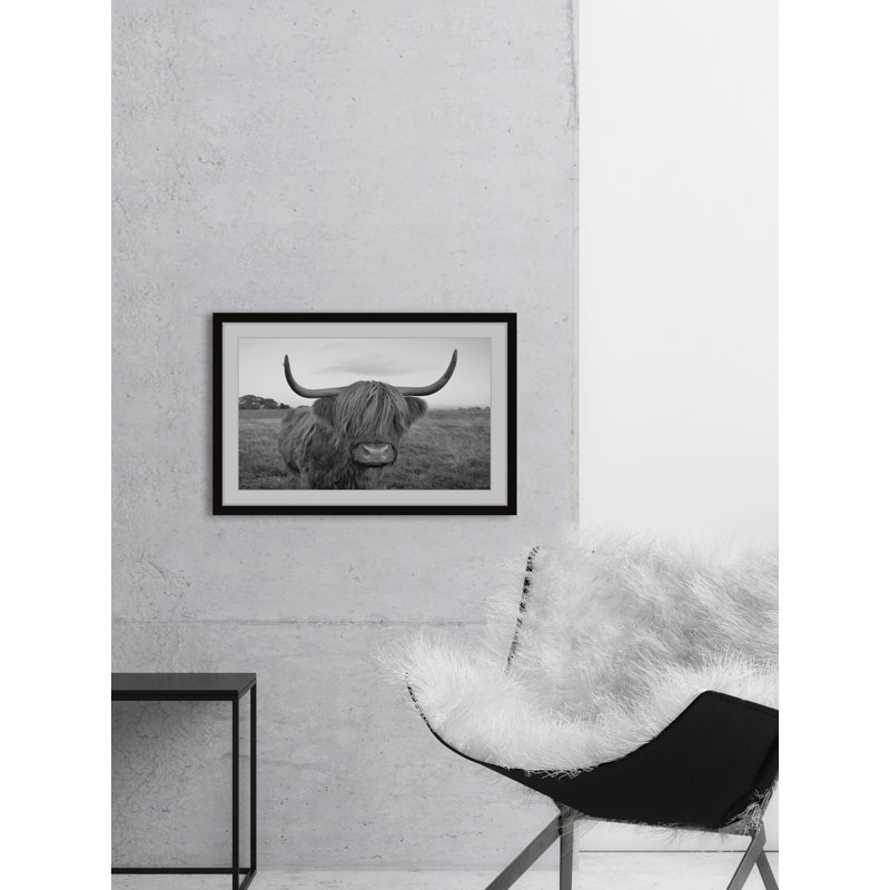 Covered Eyes - Print, 41cm H x 41cm W x 3.81cm D, Black Framed Paper