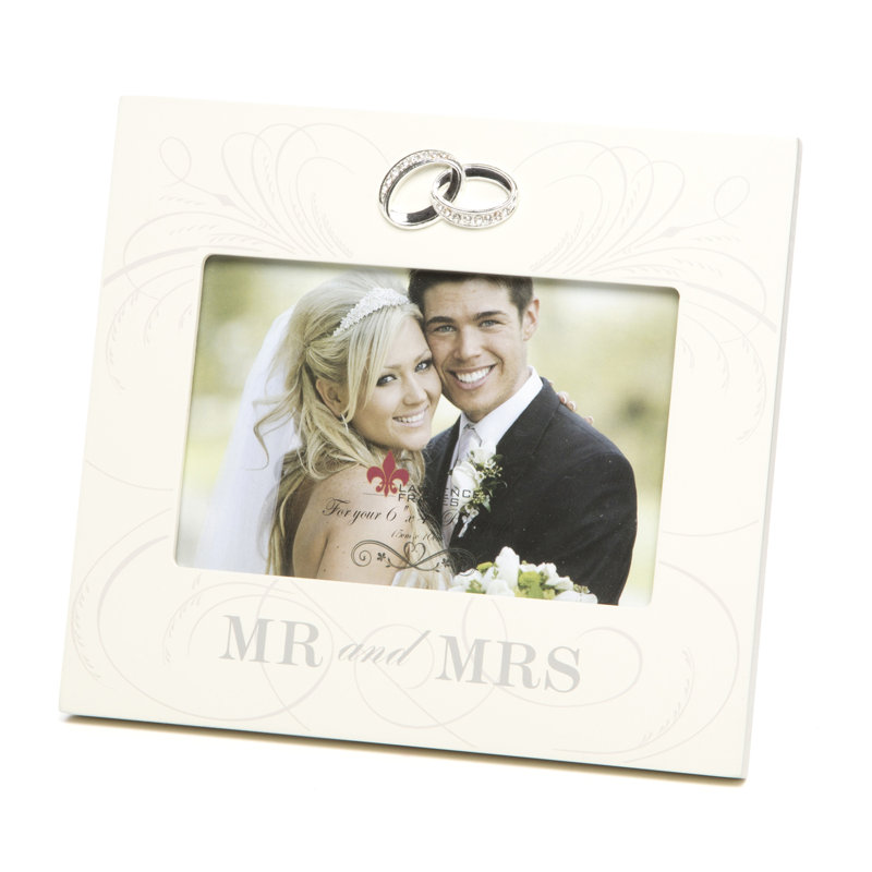Ealey Ivory Wood Embossed Picture Frame