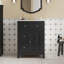 Meuble-lavabo moderne 24 po avec lavabo en céramique, meuble-lavabo pour salle de bain à 2 tiroirs-941507005