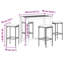 Ensemble de bar de patio 5 pièces Wildon Home® en bois massif d'acacia et de rotin de polyester-1806484792-1806484793