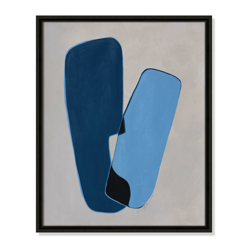 In Unity II by Filippo Ioco For Casa Fine Arts, 21.5" H x 17.5" W x 2" D, Espresso Framed
