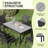 Rectangular Aluminum Outdoor Patio Dining Table
