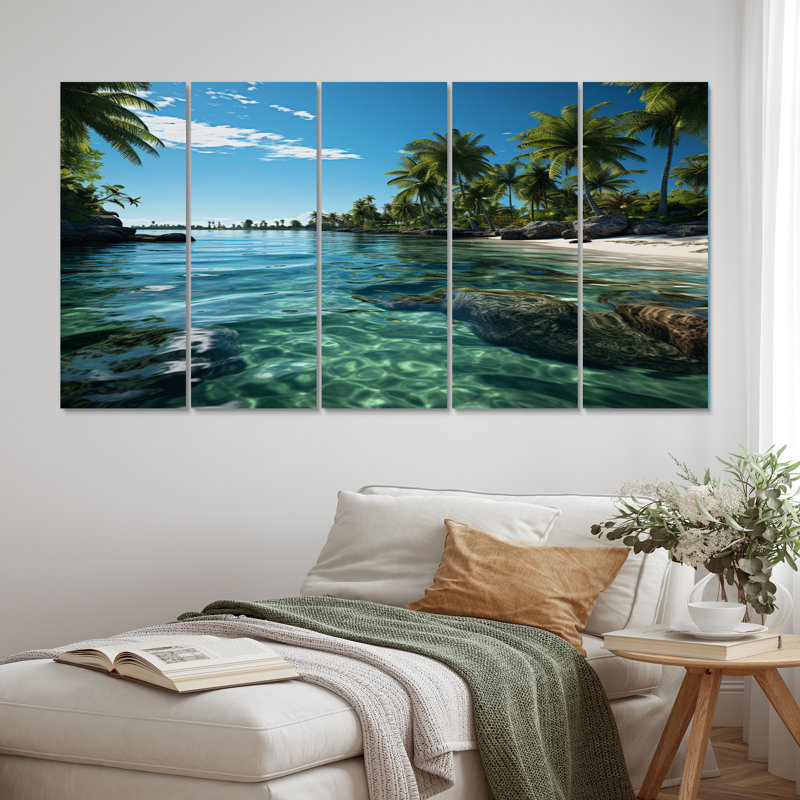 USA Florida Keys Escape Tropical Water - ensemble de décorations murales en métal USA
