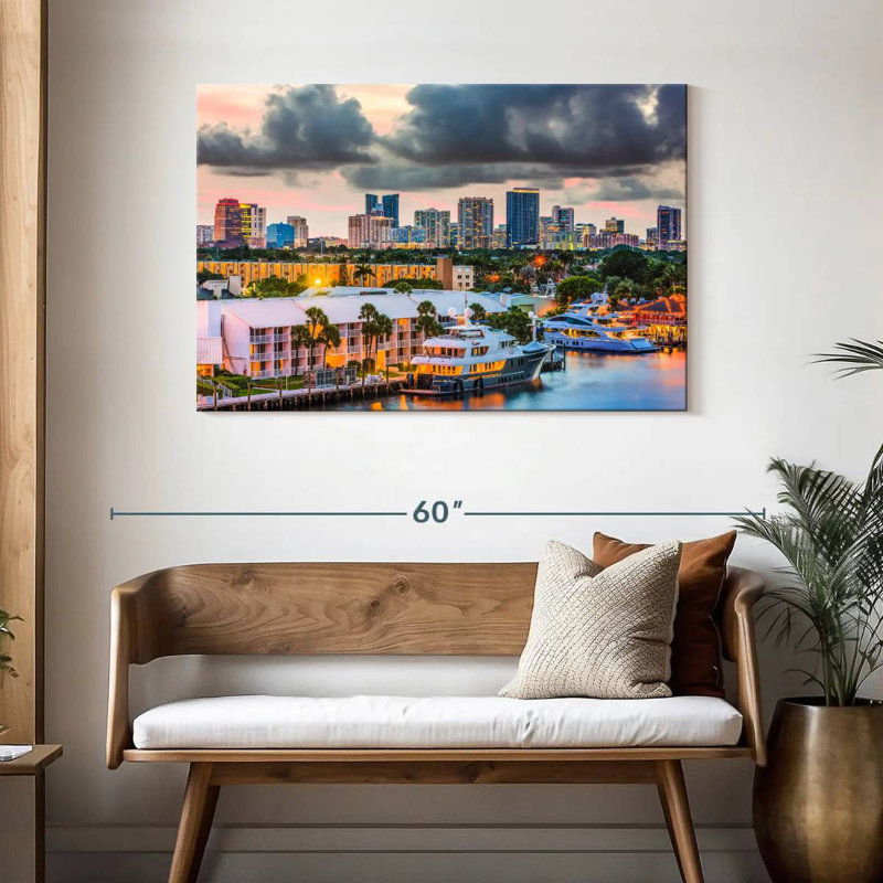 Fort Lauderdale City, H 30 po x l 45 po