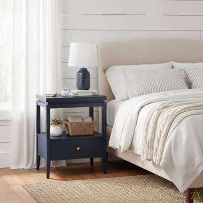 Olana Midnight  1-Drawer Nightstand